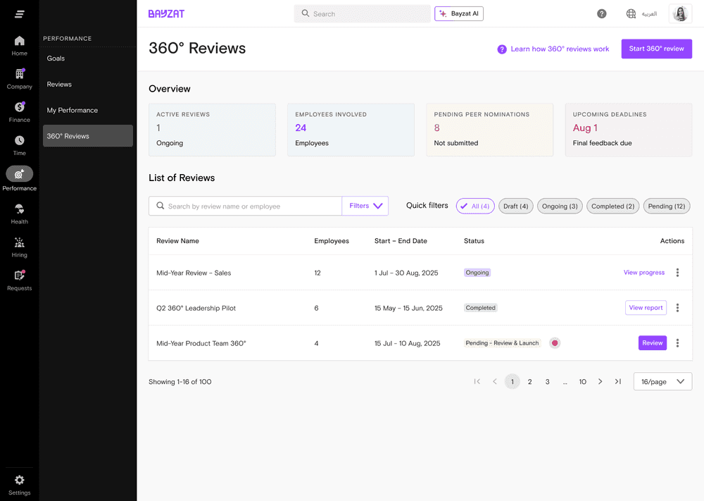 360-Degree Feedback System