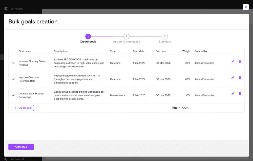 Smart Goal Setting & Tracking